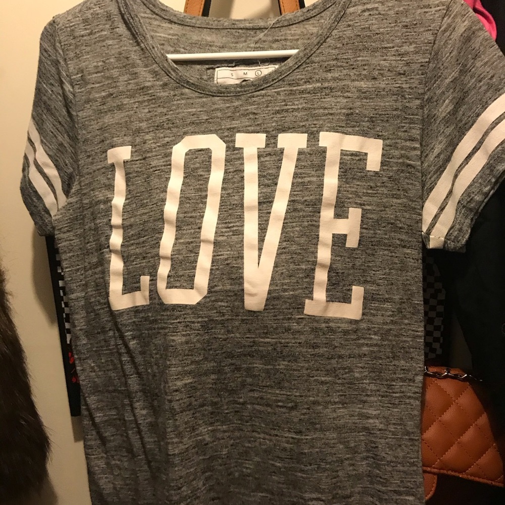 A love grey shirt
